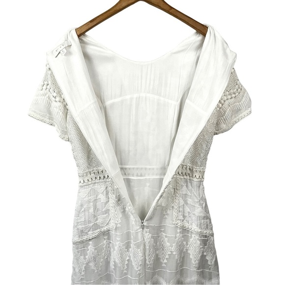 ANTHROPOLOGIE Lace Embroidered Boho Wedding dress - Picture 10 of 13